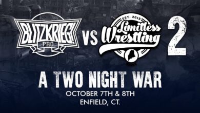 B!P/Limitless Blitzkrieg! Vs. Limitless 2 Results (10/8): Elimination Bout Headlines