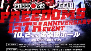 FREEDOMS/GCW 13th Anniversary Results (10/2): Masashi Takeda, Effy, Drew Parker, More In Action
