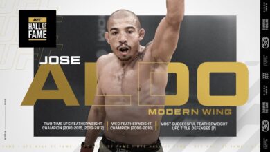 Jose Aldo Set to Be Inducted Into UFC Hall of Fame Class of 2023