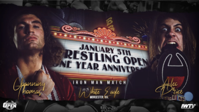 Wrestling Open One Year Anniversary Results (1/5): Wrestling Open Title Unveiled, Iron Man Match