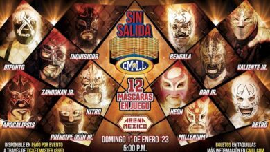 CMLL Sin Salida (1/1/2022) Results: 12-Man Cage Match, Faby Apache vs. Marcela, Mistico Compete