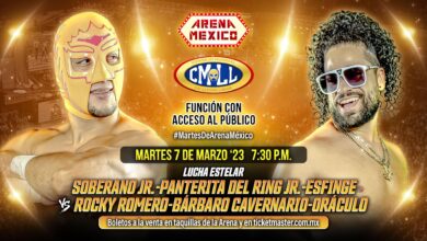 CMLL Martes de Arena Mexico (3/7/2023) Results: Soberano Jr, Rocky Romero, Oraculo, More Compete.