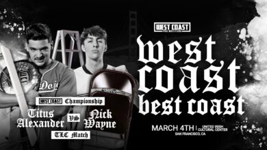 West Coast Pro West Coast Best Coast Results (3/4): Titus Alexander Faces Nick Wayne In A TLC Match