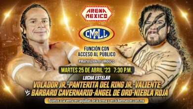 CMLL Martes de Arena Mexico (4/25/2023) Results: Volador Jr, Los Ingobernables, More In Action.