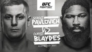 UFC Vegas 71 Results, Live Coverage, and Discussion: Sergei Pavlovich KOs Curtis Blaydes in Round One!