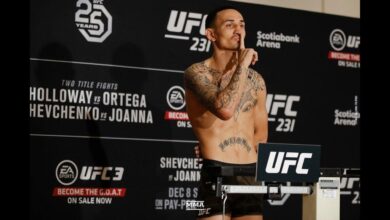 UFC Kansas City Weigh-In Results: Holloway vs. Allen