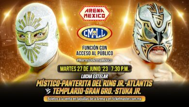 CMLL Martes de Arena Mexico (6/27/2023) Results: Mistico, Panterita del Ring Jr & Atlantis Team Up.