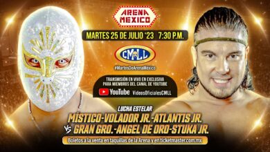 CMLL Martes de Arena Mexico (7/25/2023) Results: Mistico, Atlantis Jr & Volador Jr Team-Up.