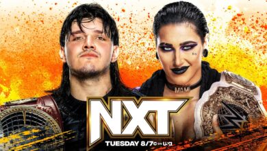 WWE NXT (7/25/2023) Results: Rhea Ripley & Dominik Mysterio Appear, Kendo Stick Match & More.