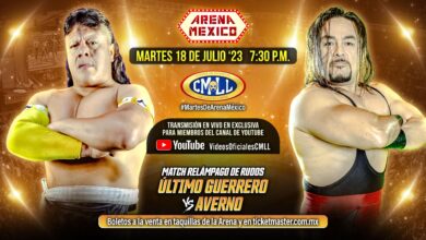 CMLL Martes de Arena Mexico (7/18/2023) Results: Ultimo Guerrero vs Averno, Panthers vs Villanos.