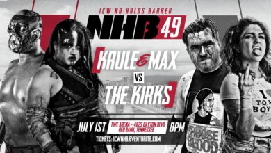 ICW NHB Volume 49 Results (7/1): The Kirks vs. Krule & Max The Impaler, Jaden Newman In Action