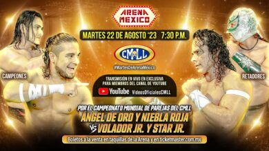 CMLL Martes de Arena Mexico (8/22/2023) Results: World Tag Title Match, Dinastía Panther & More