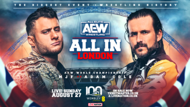 AEW All In (8/27/2023) Results: MJF vs Adam Cole, FTR vs The Young Bucks & More Compete In London