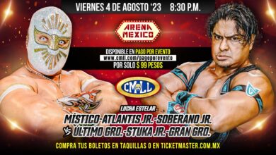 CMLL Viernes Espectacular (8/4/23) Results: Mistico, Soberano Jr & Atlantis Jr Team Up, More Compete