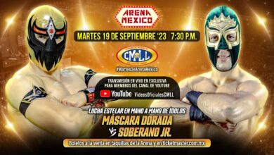 CMLL Martes de Arena Mexico (9/19/2023) Results: Mascara Dorada vs Soberano Jr Headline & More Set