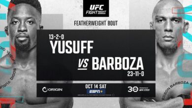 UFC Vegas 81 Results, Live Coverage, and Discussion: Edson Barboza Outpoints Sodiq Yusuff