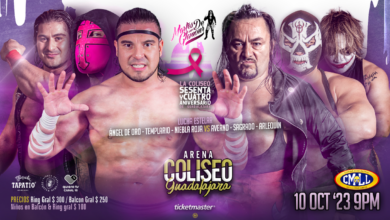 CMLL Martes de Glamour (10/10/2023) Results: Niebla Roja, Angel de Oro & Templario Team Up, More Set