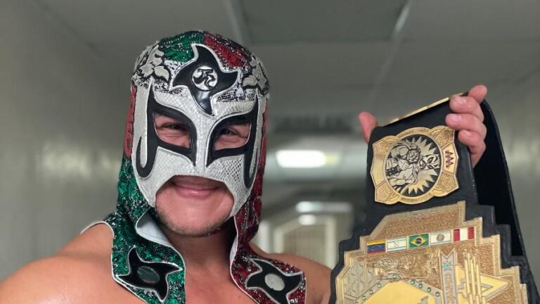 Octagon Jr Taken Out On A Stretcher At AAA Tapings