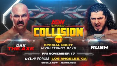 AEW Collision (11/17/2023) Results: Dax The Axe vs. RUSH, Miro vs Daniel Garcia, The Outcasts, More
