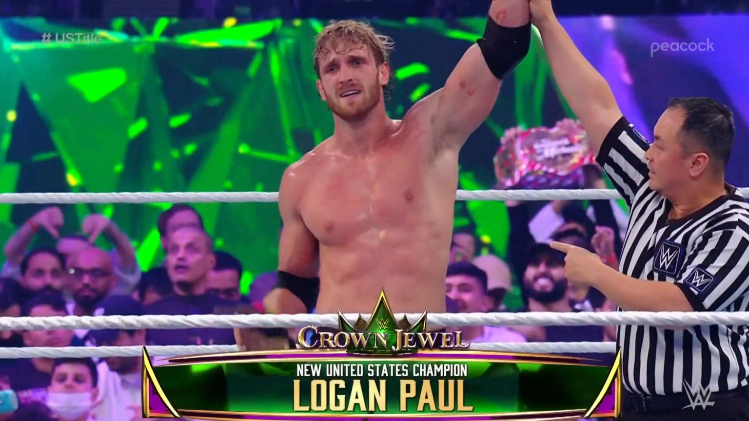 Logan Paul Uses Brass Knuckles To KO Rey Mysterio, Wins WWE United ...