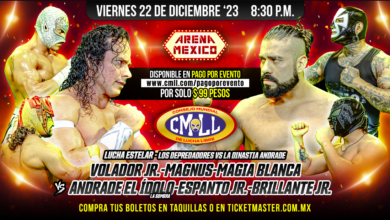 CMLL Viernes Espectacular (12/22/2023) Results: Depredadores vs Dinastia Andrade, Soberano Jr, More