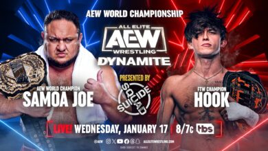 AEW Dynamite (1/17/2024) Results: Samoa Joe vs HOOK For AEW Title, ROH 6-Man Tag Title Bout, More