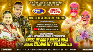 CMLL Martes de Arena Mexico (1/16/2024): Nuevos Ingobernables vs Villanos for World Tag Titles, More
