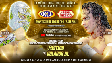 CMLL Martes de Arena Mexico (1/9/2024) Results: Mistico vs. Volador Jr, Tag Title Eliminator, More