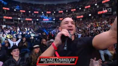 UFC’s Michael Chandler Appears On 2/19 WWE Raw, Calls Out Conor McGregor