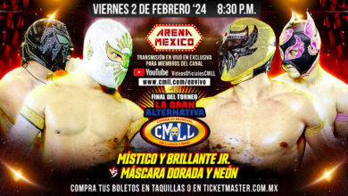 CMLL Viernes Espectacular (2/2/2024) Results: Mistico & Brillante Jr Face Mascara Dorada & Neon