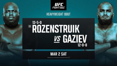 UFC Vegas 87 Results & Highlights: Jairzinho Rozenstruik Outclasses Shamil Gaziev