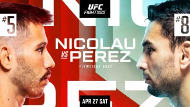 UFC Vegas 91 Results and Highlights: Alex Perez KOs Matheus Nicolau