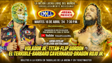 CMLL Martes de Arena Mexico (4/16/2024) Results: Flip Gordon, Titan & Volador Jr Face Los Bárbaros