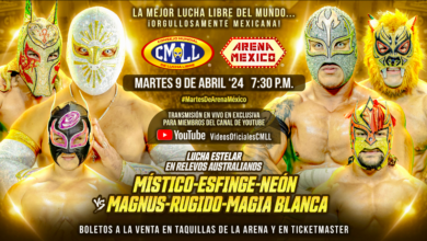 CMLL Martes de Arena Mexico (4/9/2024) Results: Místico, Esfinge & Neón vs Los Depredadores, More