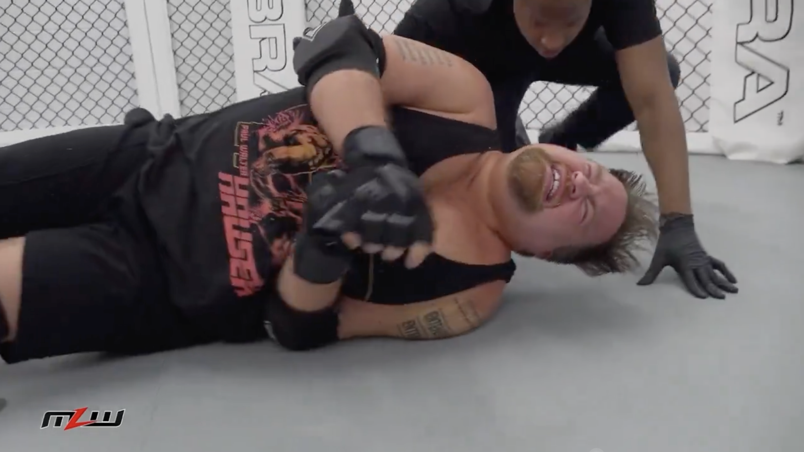 Paul Walter Hauser Defeats Tom Lawlor Inside MMA Cage At MLW Never Say Never