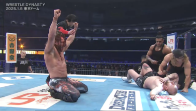 Omega Name Tags Kenny Omega Makes 'Final Fantasy' Inspired Entrance At NJPW x AEW ...