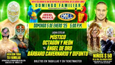 CMLL Domingo Familiar (1/5/2025) Results: Místico, Octagón & Neón Team Up, Los Infernales, More
