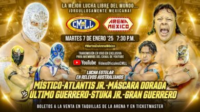 CMLL Martes de Arena Mexico (1/7/2025) Results: Místico, Máscara Dorada, Guerreros Laguneros, More