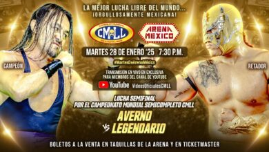 CMLL Martes de Arena Mexico (1/28/2025) Results: Averno vs. Legendario, Depredadores, Titán, More