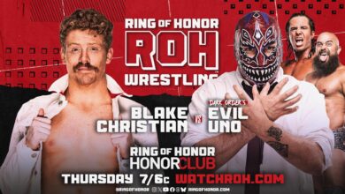 Blake Christian vs. Evil Uno, Sammy Guevara Match, More Added To Thursday’s ROH On HonorClub
