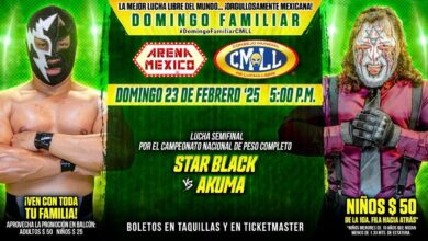 CMLL Domingo Familiar (2/23/2025) Results: Star Black vs. Akuma For National Heavyweight Title, More