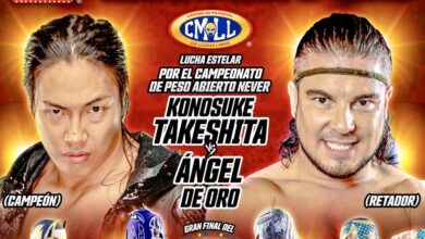Konosuke Takeshita vs. Ángel De Oro For NEVER Openweight Belt, More Set For CMLL Viernes Espectacular