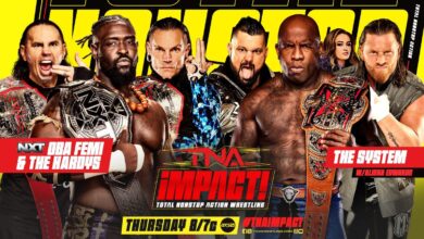 TNA iMPACT (2/27/2025) Results: Oba Femi & The Hardys vs. The System, Knockouts Tag Title Bout, More
