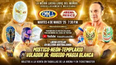 CMLL Martes de Arena Mexico (3/4/2025) Results: Templario & Sky Team vs. Depredadores, More Set