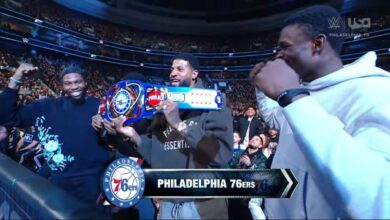 Paul George And Philadelphia 76ers Attend WWE SmackDown