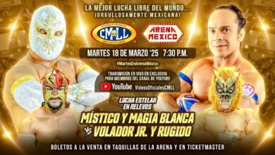 CMLL Martes de Arena Mexico (3/18/2025) Results: Místico & Magia Blanca vs. Depredadores, More Set