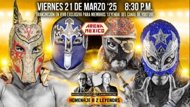 CMLL Homenaje A Dos Leyendas (3/21/2025) Results: Mask vs. Mask Match, Sky Team vs Titanes del Aire