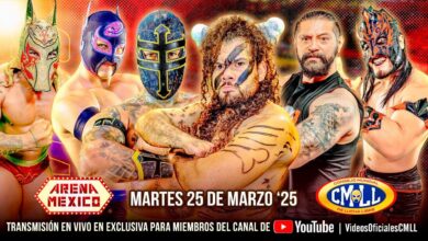 CMLL Martes de Arena Mexico (3/25/2025) Results: Templario, Neón & Esfinge vs. Elemental & Bárbaros