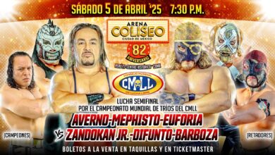 CMLL Arena Coliseo 82nd Anniversary (4/5/2025) Results: Infernales vs. Galeón Fantasma, Sky Team, More