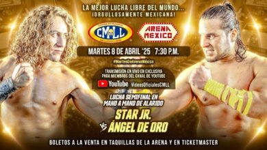CMLL Martes de Arena Mexico (4/8/2025) Results: Star Jr. vs. Ángel de Oro, Catalina, Templario, More